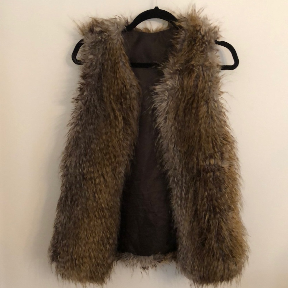 faux fur vest